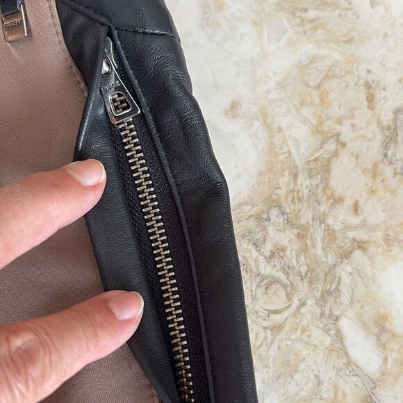 Rudsak Dara Leather & Stretch Polyester Spandex Equestrian Style Leggings - Picture 9 of 16